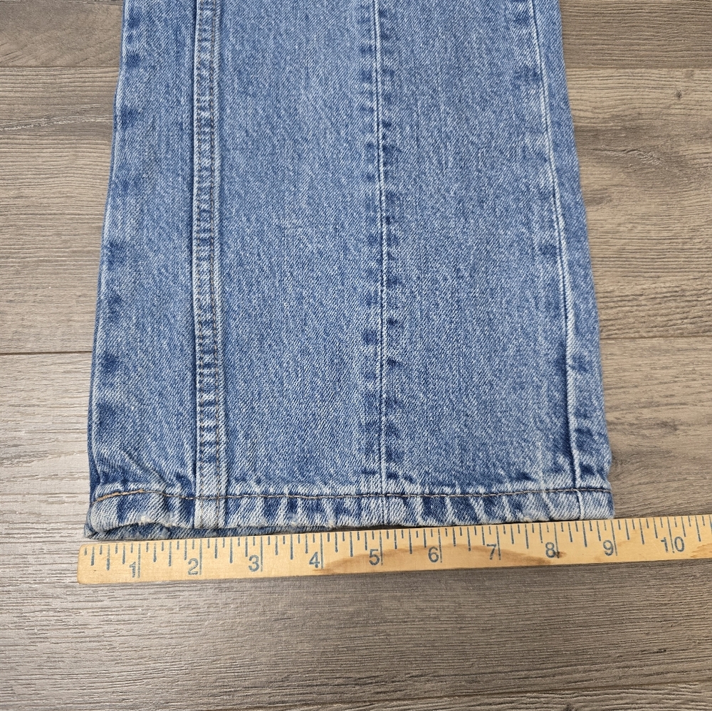 MNG Mid Rise Wide Leg Jeans Womens Size 2 Lightwash - Picture 5 of 8